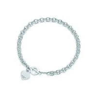 Hartvormige kruis Key 925 Sterling Zilveren Ketting Armband Vrouw Sieraden Modieuze Simple Memorial Day Huwelijksfeest Ketting