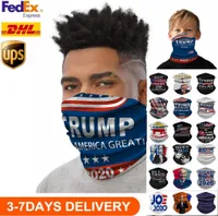 США STOCK Trump Велоспорт Маска шарф Бандан мотоцикл шарфы платке шее маски для лица Открытого Trump Keep America Great 2020 FY9156