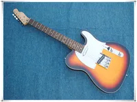 Tobacco Sunburst Electric Guitar with White Pickguard,Rosewood Fingerboard,Chrome Hardware,Provide customized service