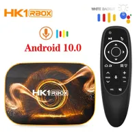 HK1 R1 R1 R1 R1 RK3318 صندوق التلفزيون الذكي الروبوت 10 10.0 4 جيجابايت 128GB 64GB 32GB 4K Media Player AndroidTV Set Topbox