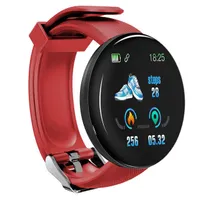 2020 New D18 plus Colorful Touch Screen 3D Sport Watch Pedometer Smart Watch Fitness Heart Rate Monitor Women Clock Smartwatch