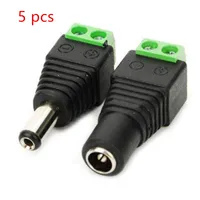 2.1 x 5.5mm DC Gniazdo zasilania Plug adaptera Męskie Connector Kabel Kabel Kabel Trzech do 3528/5050/5730 LED
