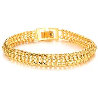 Hot Selling Women and Mens Hand Chain Bracelets 18K Gold Link Chain Armband för kvinnor Smycken GIF för kvinnor.