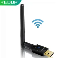 EDUP 600Mbps USB WiFi Adaptörü Çift Bant 2DBI Anten USB Ethernet Alıcı Ağ Kartı 2 4 PC EPDB1607 için 5GHZ