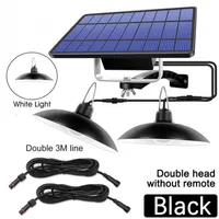 Upgrade Solar Hanglamp Double Head Solar Hanglamp Outdoor Indoor Solar Lamp Waterdichte IP65 Eclairage Exterieur