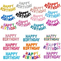 Großhandel 16 zoll Brief Ballons Buchstaben Set alles Gute zum Geburtstag Aluminiumfolie Ballon Geburtstagsfeierdekorationen