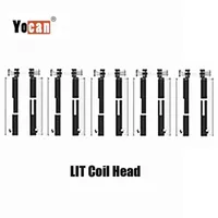 100% originale Yocan Lit Coil capo QDC Quatz bobina doppia Dab Core for Wax atomizzatore Concentrato vaporizzatore Vape serbatoio Genuine Kit