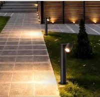 JML LED 잔디 야외 유선 방수 잔디가 9W COB 칩 따뜻한 흰색 정원 통과 방법 조명 램프 점등