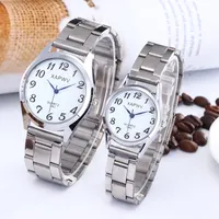 High-End Classic Large Dial Digital Face Old Mans Head Elastic Band Quartz Watch Men and Women Couple Fashion Watch Wholesale