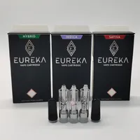 Eureka Vape Patronen Zerstäuber Vape Pen Keramik Coil 0,8 ml 510 Intake Gewinde 2.0mm leeren dickes Öl Elektronische Zigaretten Carts