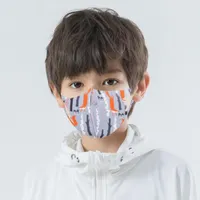 househould 보호 얼음 실크 코튼 필드 핑크 민간인 보호 마스크 패션 방진 아이의 얼굴에 마스크를 무작위로 인쇄 아이의 입 마스크