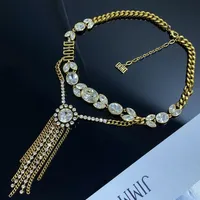 D family/Dijia wheat ear necklace female style brass pendant Super fairy light luxury high quality zircon necklace jewelry