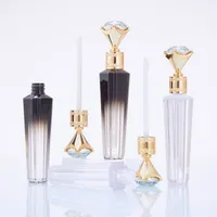 Diamant diy lip glanzend buizen flessen duidelijke lege lipgloss tube lippen glossers reizen fles verpakking containers hervulbaar