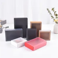 Pulling Type Kraft Paper Box Pure Color Lipgloss Perfume Jewelry Organizer Underwear Cookies Tea Packing Gift Case 1 3sz G2