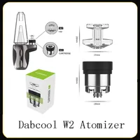 100% Original DABCOOL W2 Enail Atomizer Hookah Wax Concentrate Coil Tank Budder Dab Rig Vape Kit With 4 Heat Settings Long Lasting Genuine