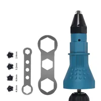 Realmote Electric Pull Rivet Gun Adapter Riveting Tool Cordless Drill Insert Nut For Blind 2.4 To 4.8mm