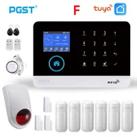Larmsystem PGST PG103 TUYA Wireless Home GSM Säkerhetssystem med Siren PIR Support Smart Life Fjärrkontroll