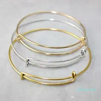 Vente en gros -expandable bracelets bracelets de bracelet de bricolage bijoux Taille de câble câble câble bracelet ajustable charme bracelet accessoires en gros