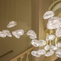 LED Glass Cloud Pendant Lights Lighting Home Decor Pendant Lamp Dining Living Room Bedroom Restaurant Loft Hanging Lamp