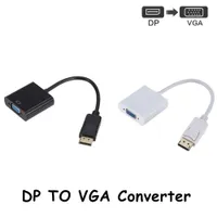 DP till VGA Adapter DisplayPort Cable Male to Female Converter för PC Computer Laptop HDTV Monitor Projector