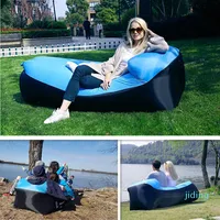 Yastık Gaz Şişme Koltuk Taşınabilir Lazy Bean Bag Sandalye Sahil Havuz Park Arka Bahçe Kapalı Açık Boş Kamp Hava Lounger Yatak Toptan