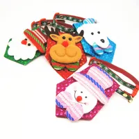 Cartoon Pet Collar Dog Collar Accessoires Sneeuwpop Elk Kerstmis Dog Collars Pet Supplies Kerstversiering T2I51516