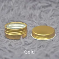 10g Boş Alüminyum Kavanoz Gül Altın Gümüş Pembe Siyah Kozmetik Dudak Balsamı Konteyner Doldurulabilir Şişe Ücretsiz Kargo