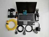 V2021.12 para BMW ICOM Ferramenta de diagnóstico icom Próximo D4.32 P3.69 1TB HDD no laptop D630 Usado computador de diagnóstico 4G pronto para trabalhar