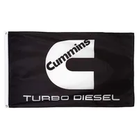 Cummins banner turbo diesel flagga 3x5ft polyester utomhus eller inomhus klubb Digital utskrift banner och flaggor grossist