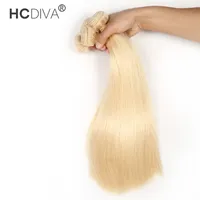 613 блондинки человеческие волосы плетение 10 пучков / лот Бразильская девственница прямая тело глубоко вьющиеся водой волна волос EExtensions оптовая дешевая цена 1 кг