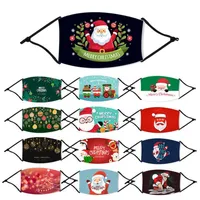 de ações dos EUA, Máscaras crianças Papai Noel Feliz Natal Cara Xmas Máscaras Anti Poeira cobrir a boca lavável reutilizáveis ​​com filtro Partido Máscaras FY4241