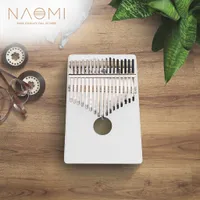 NAOMI 17 مفتاح أبيض اللون الإبهام Kalimba فنجر بيانو التقليدية الآلات الموسيقية