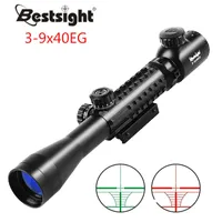 3-9x40eg Riflescope de chasse optique avec rouge / vert illuminé pour l'optique d'air de fusil d'air chasse Sniper Scopes Sight W / Pair 21