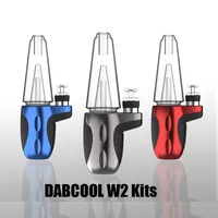 Top quality Original DABCOOL W2 Enail KIT Hookah Wax Concentrate Shatter Budder Dab Rig vape Kit With 4 Heat Settings Long Lasting