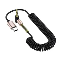 USB-typ C till 3,5 mm jack hörlursomvandlare USB-typ-C 3.5 AUX hörlursadapter för Samsung Huawei Xiaomi USB C Audio Cable