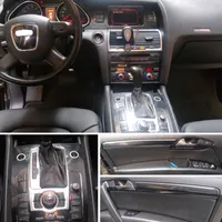 Para Audi Q7 2005-2019 Interior Painel de controle central maçaneta porta 3d/5d adesivos de fibra de carbono Decalques de estilo de estilo de carro