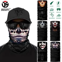 Atkılar V Vendetta Yüz Kapak 3D Baskılı Palyaço Joker Tüp Bandana Boyun Gaiter Koşu Bisiklet Erkek Kadın Rüzgar Geçirmez Yarım Maske
