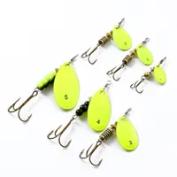 Hot Spinner Bait Hook Fishing Lure 5 Superficie 5Colors d'acqua dolce Spinnerbaits VIB lame metalliche Jigs Lures