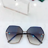 Popular new selling 0568 designer sunglasses for women hexagon plate full frame top quality fashion lady generous style uv400 lens 0708S