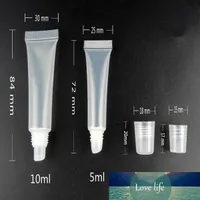 Butelki opakowań Puste zbiorniki błyszczące 5ml 8ml 10ml 15ml Squeeze Wyczyść plastikowy Refillable Lipgloss Tubes Makeup