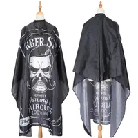 Haircut Hairdressing Barber Cloth Skull Pattern Apron Polyester Cape Hair Styling Design Supplies Salon Barbers Gown 50pcs free ship