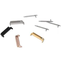 Adattatore in metallo per Fitbit Versa dell'acciaio inossidabile della fascia cinturino connettore Con barra della molla Per po 'in forma versa 2 Accessori Strap