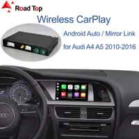 Wireless Apple CarPlay Android Auto Interface for Audi A4 A5 2009-2015, with Mirror Link AirPlay Car Play Functions