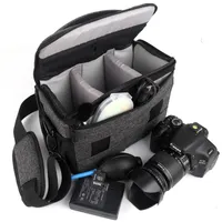 Camera Bag Fashion Polyester Shoulder Bags Case For Canon Nikon Sony Lens Pouch Waterproof Photography Photo