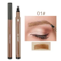 Women Makeup Sketch Liquid Eyebrow Pencil Waterproof Brown Eye Brow Tattoo Dye Tint Pen Liner Long Lasting Eyebrow 0027