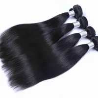 Brazilian Glattes Haar Bundles 100% natürliches Menschenhaar 3 4 Bundles Doppel Tressen Thick Remy Haar
