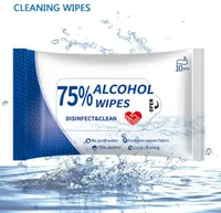 In magazzino grossista di trasporto il 75% di alcol salviettine umidificate Wipe portatile disinfezione dipe Viaggi antisettico Cleanser Sterilizzazione HHD1569