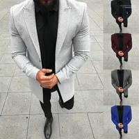 Abbigliamento Solid Colour Mens Designer Blazer Fashion Paneled Single Breasted Business Gentleman Coats Casual Casual maschi