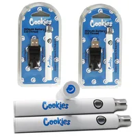 Cookies Vape Pen Batterie 350mAh USB-Ladegerät Blisterpackung Kit Vorheizende Verdampferer Wagen Batterievariable Spannungsbatterien Starter Kits E Zigaretten Verpackung