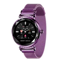 H2 Smart Watch Mulheres à prova d 'água Fitness Tracker Pulseira Inteligente Frequência Heart Monitoring Sport Bluetooth Lady Watch para Android iOS
